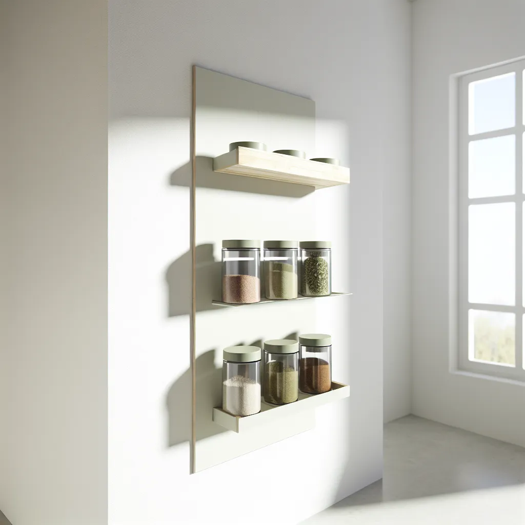 Magnetic spice rack system